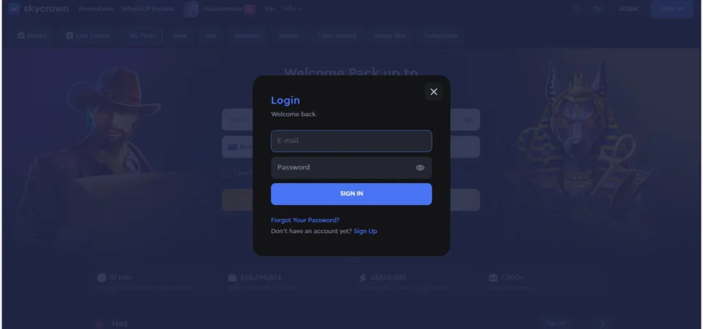Skycrown casino login