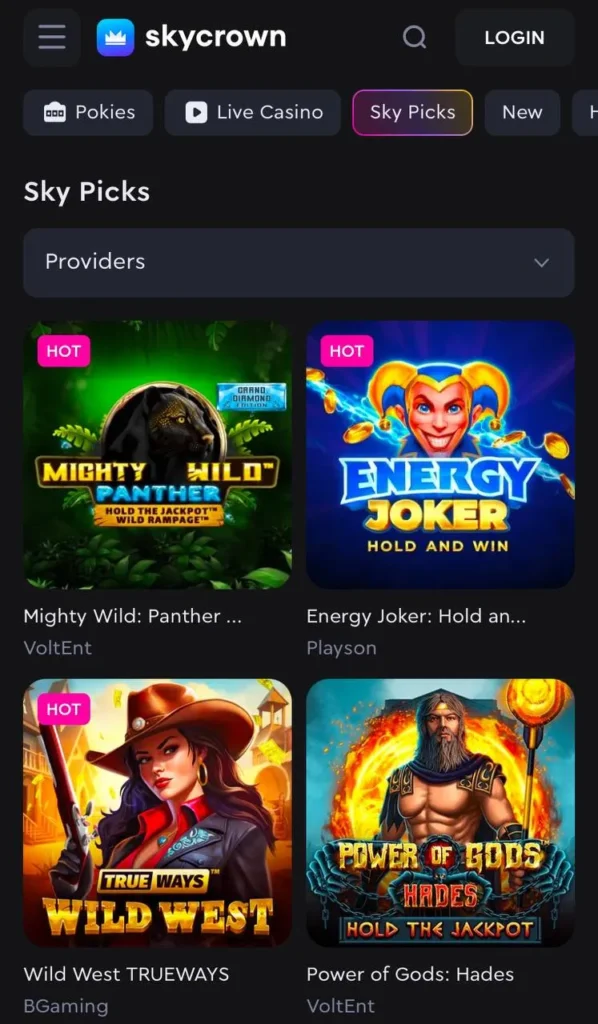 Skycrown casino lobby